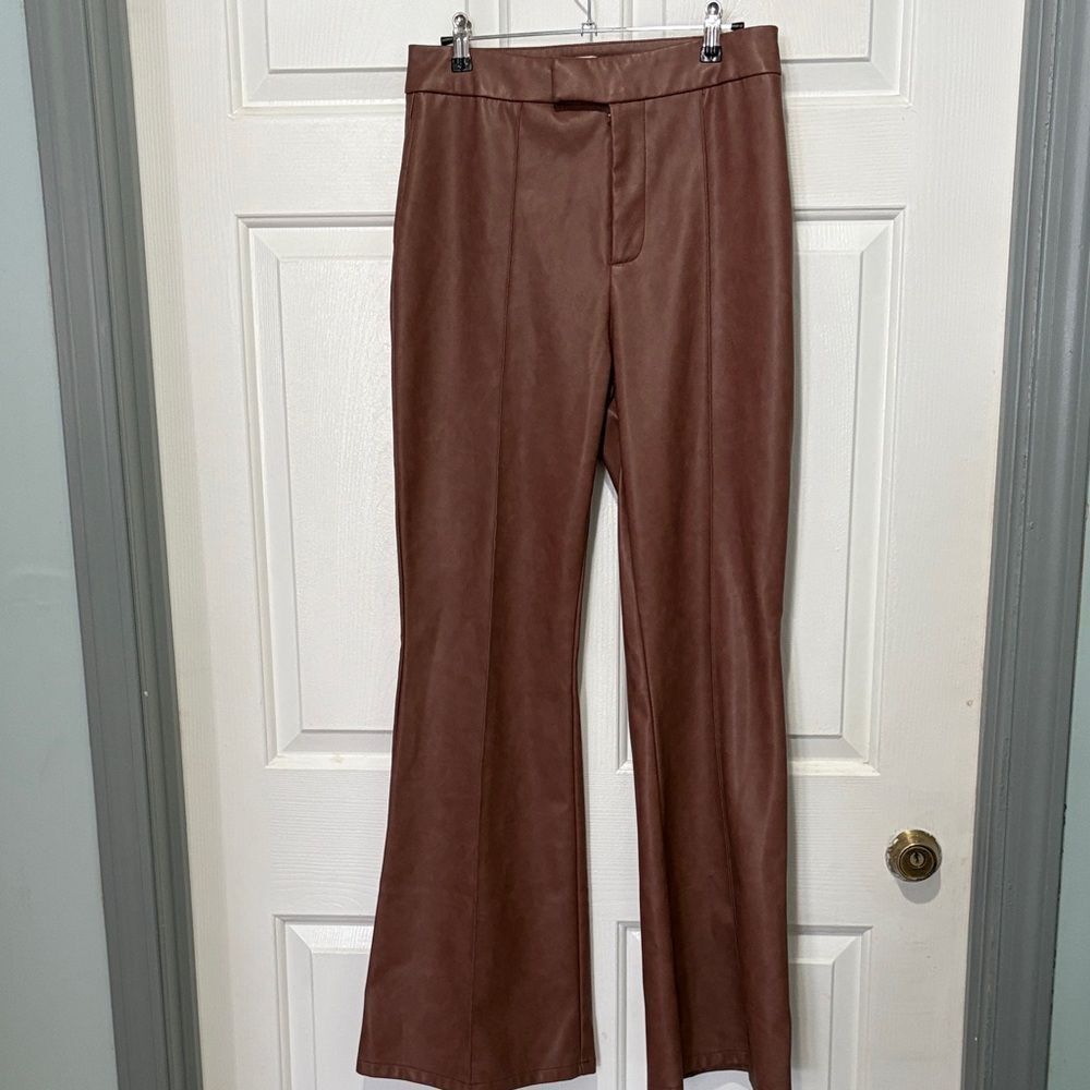 Avec Les Filles Vegan Wide Leg Pants